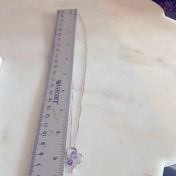 Sterling Silver Heart Necklace - Picture 7 of 7